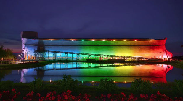 The man behind the world-famous Ark Encounter has decided to reclaim "God's rainbow"—announcing the massive ark exhibit will be permanently bathed in rainbow lights.